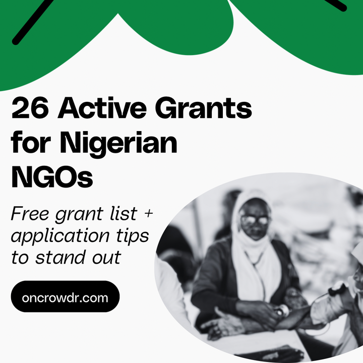 26 Active Grants Nigerian NGOs Can Apply to Today